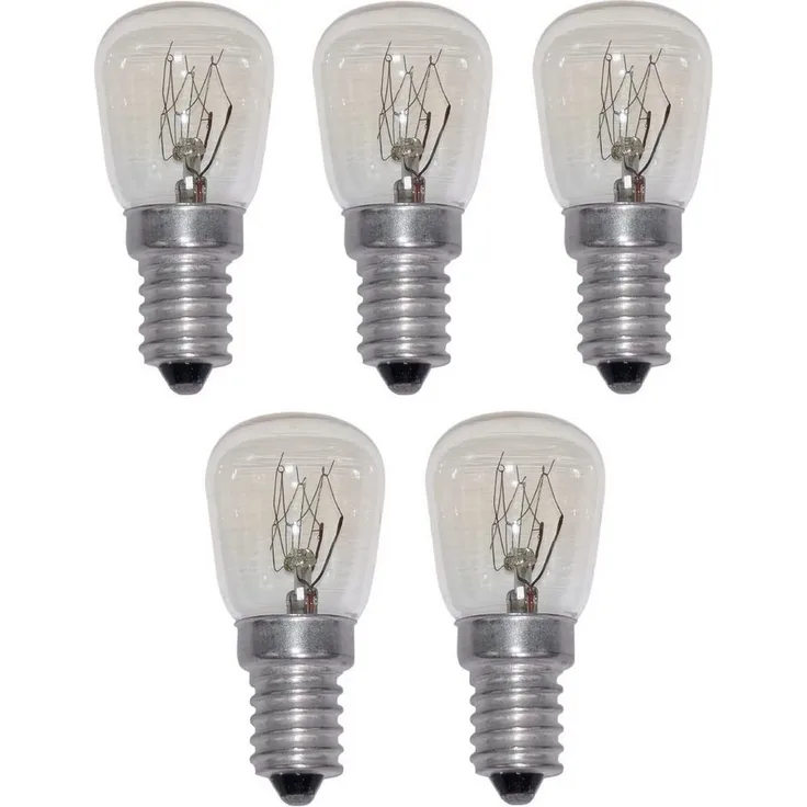 Provance Spezialleuchtmittel 5er Set Kühlschranklampe E14 15 Watt, E14, 5 St.