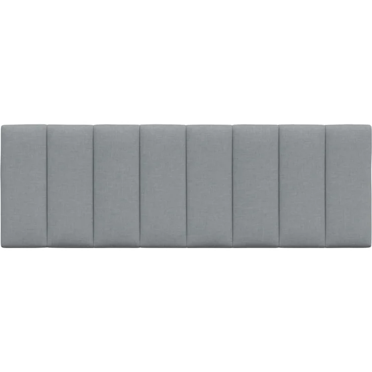 vidaXL Kopfteil-Kissen "Hanko" Hellgrau 140 cm Stoff Grau – Bild 4
