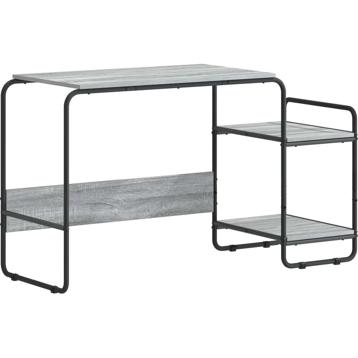 vidaXL Schreibtisch mit Stauraum Sonoma-Grau 131,5 x 50 x 75,5 cm 8008053 – Bild 2