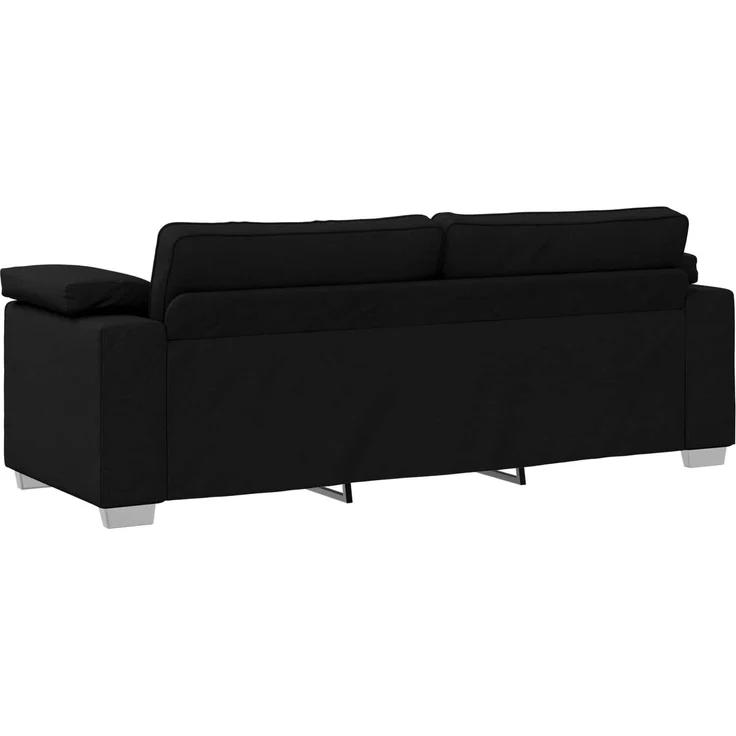 vidaXL 3-Sitzer-Sofa Schwarz 220 cm Stoff 4105239 – Bild 4
