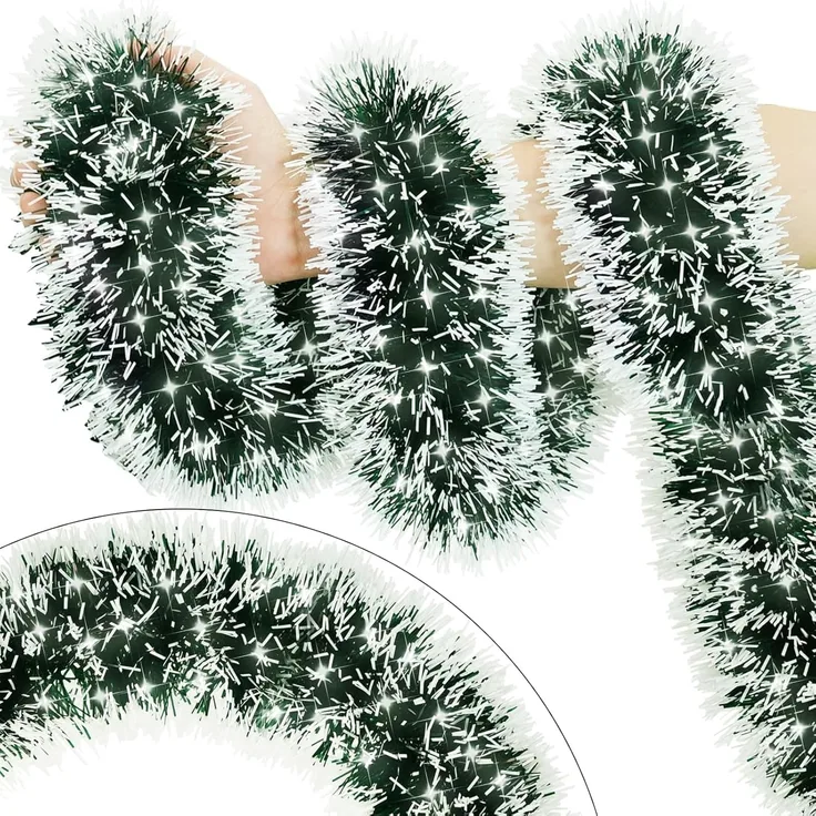 4 m Weihnachtsdekoration, Baumform, hängend, Innen & Außen, 2m pro Element