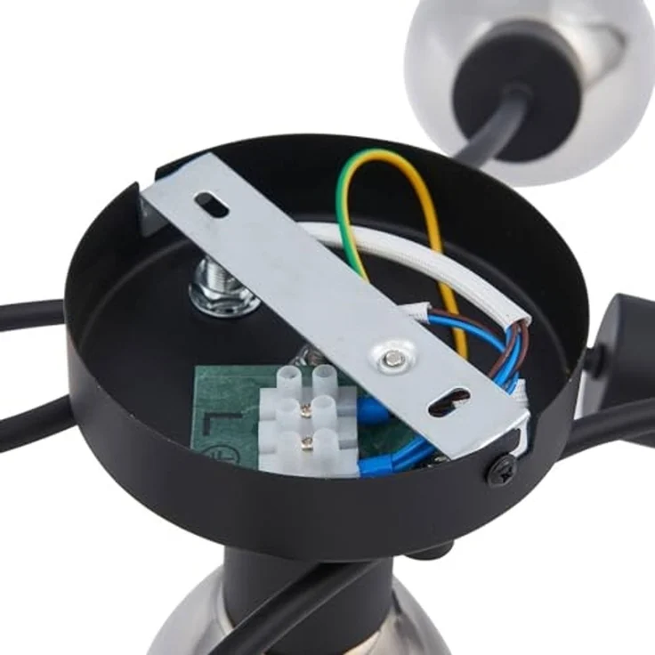 Lindby Deckenleuchten Pendura, Glas Alu IP20, 5 x 10 W LED – Bild 7