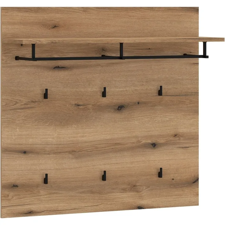 Garderobenpaneel >DELAMAR< in Coast Evoke Eiche Dekor - 88,2x86,5x28 (BxHxT)