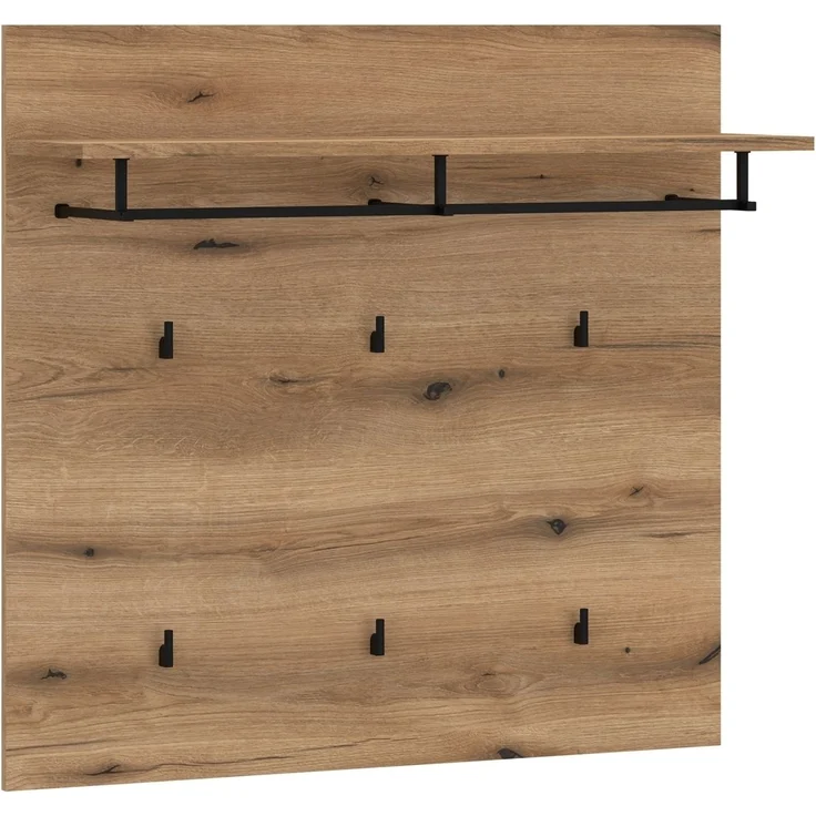 Garderobenpaneel >DELAMAR< in Coast Evoke Eiche Dekor - 88,2x86,5x28 (BxHxT) – Bild 1