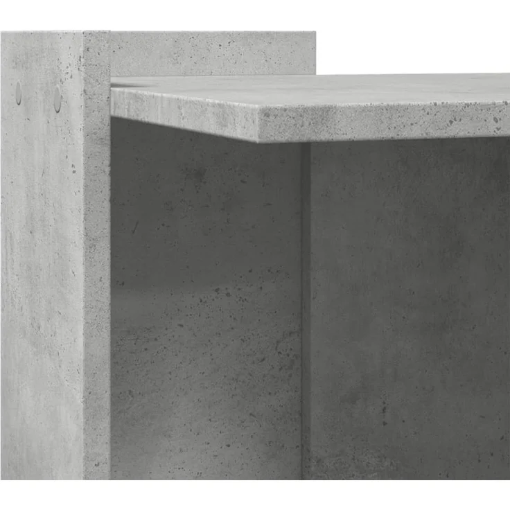 vidaXL Katzenklo Betongrau 53x53x51 cm Holzwerkstoff 857754 – Bild 7