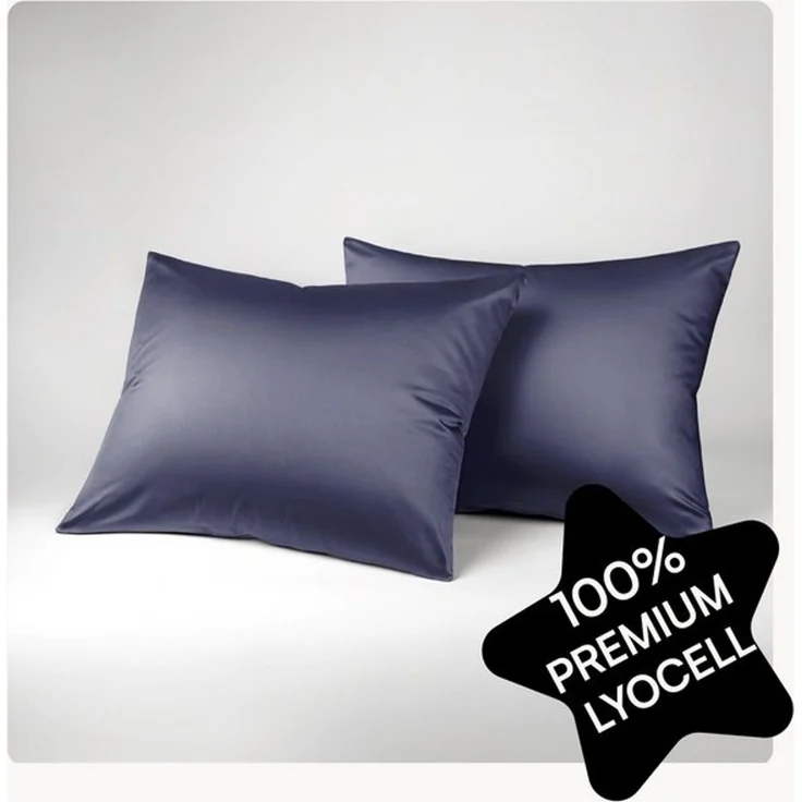 Seralino Kissenbezüge Set aus 100% Lyocell (Tencel) in Gr. 40x80, 80x80, 40x60cm, (2 Stück), besonders weich, schnelltrocknend, atmungsaktiv, aus Eukalyptusfasern – Bild 4