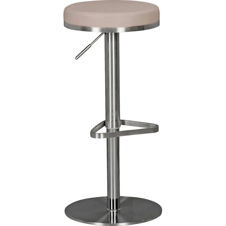 MID.YOU Barhocker Taupe, Textil, 360° drehbare Sitzfläche, 38x57x38 cm, Esszimmer Barmöbel
