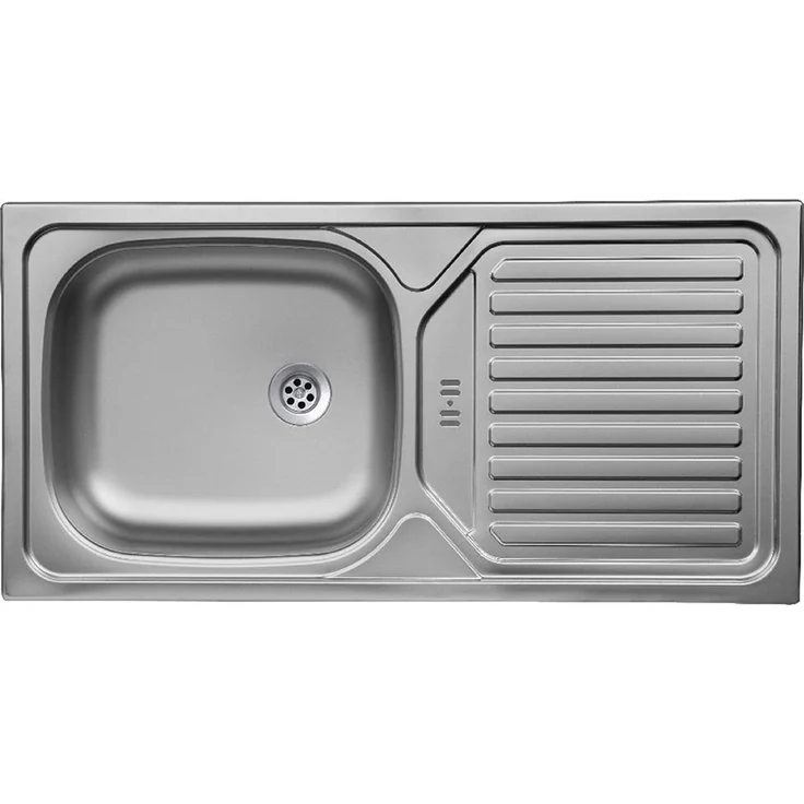 Küchenzeile 300 cm in grau, Arbeitsplatte in Eiche, MONTERREY-03 – Bild 6