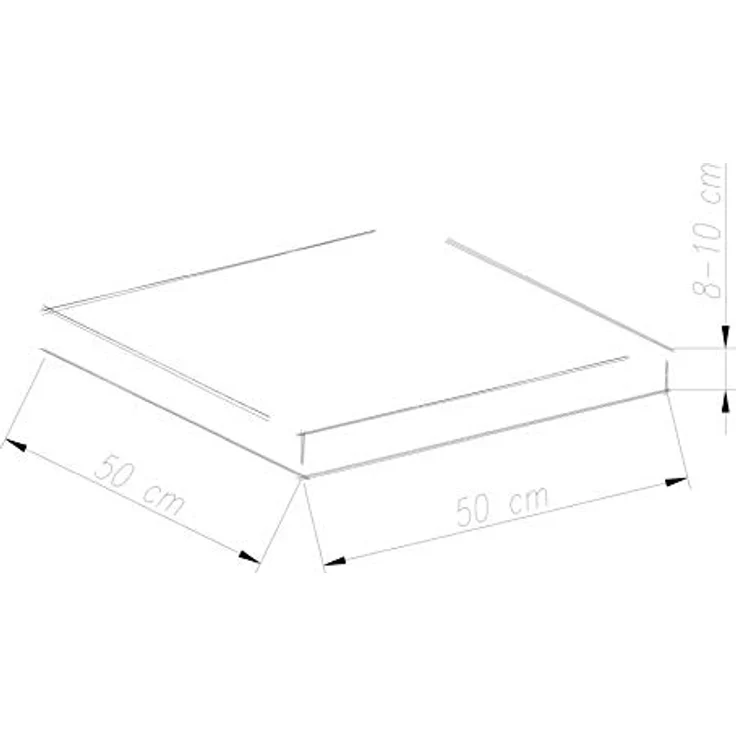 Chicreat Set mit 2 Sitzkissen 50 x 50 x 8 cm, Dunkelgrau – Bild 4