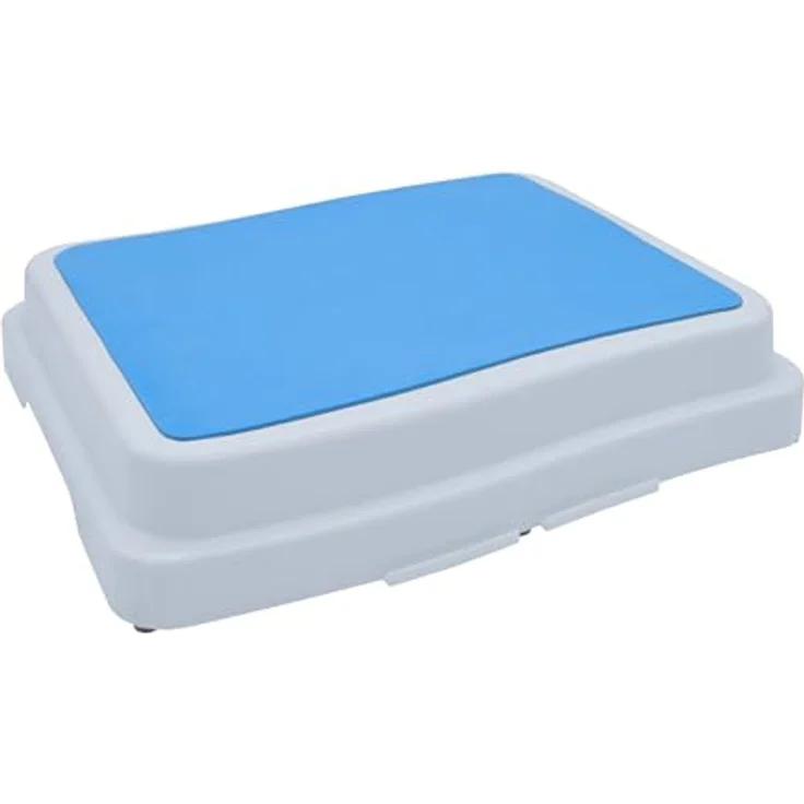Spetebo Tritthocker Trittstufe stapelbar weiß - 50x40 cm (Set, 1 St, 1er), Antirutsch Badezimmer Tritthocker – Bild 2