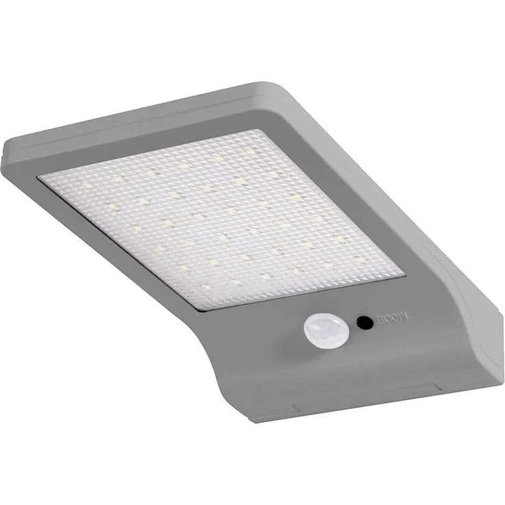 Osram LED Doorled Solar Batteriebetriebene Leuchte, fuer Aussenanwendungen, kaltweiss, integrierter Bewegungssensor SolarPanel