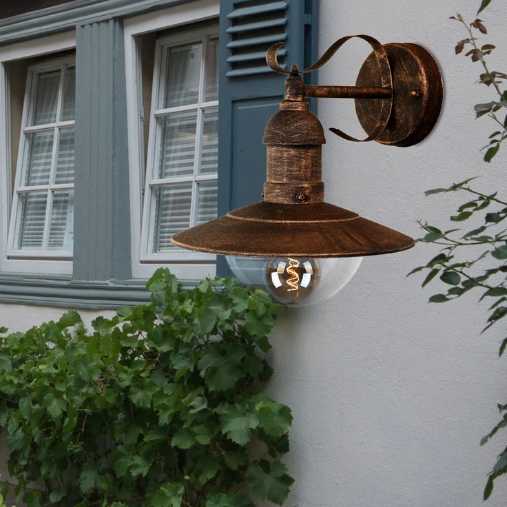 Wandleuchte, schwarz gold, Höhe 25,6 cm – Bild 5