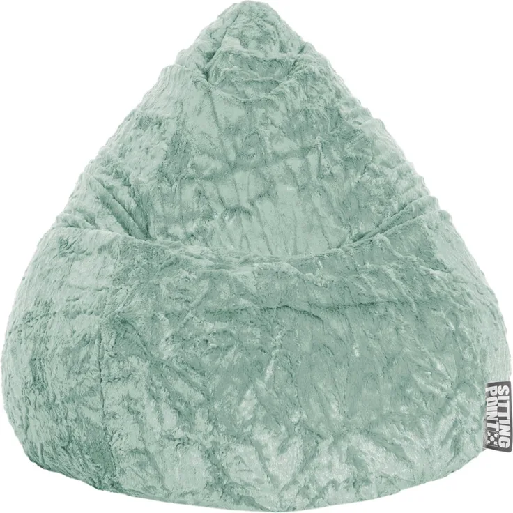 Sitting Point Sitzsack Fluffy Hearts XL ca. 220 Liter Salbei