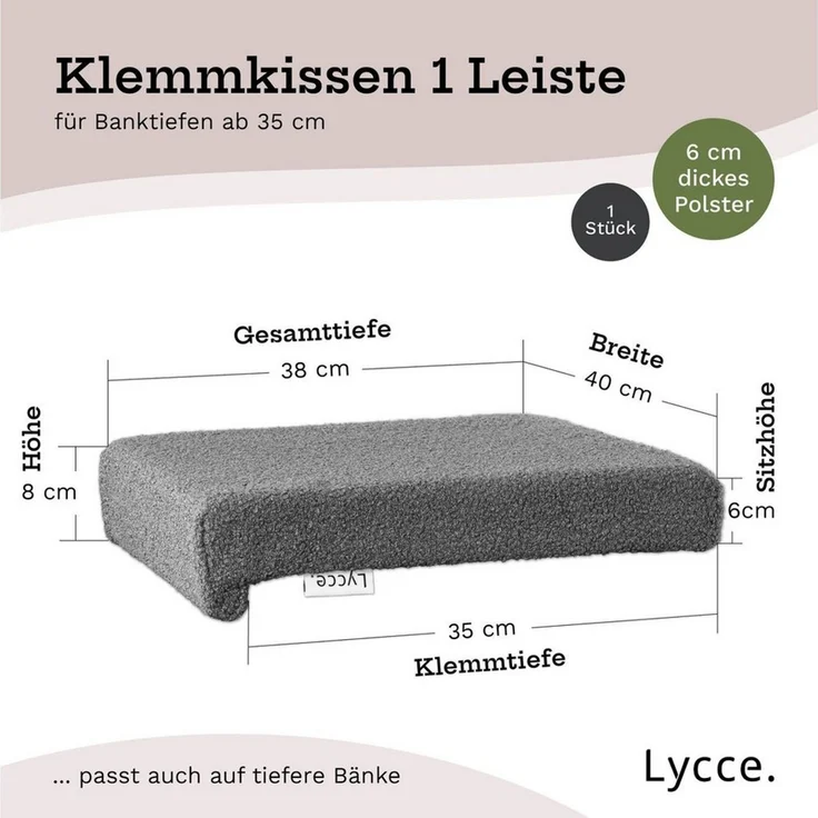Lycce Bankauflage, (1 St) – Bild 4