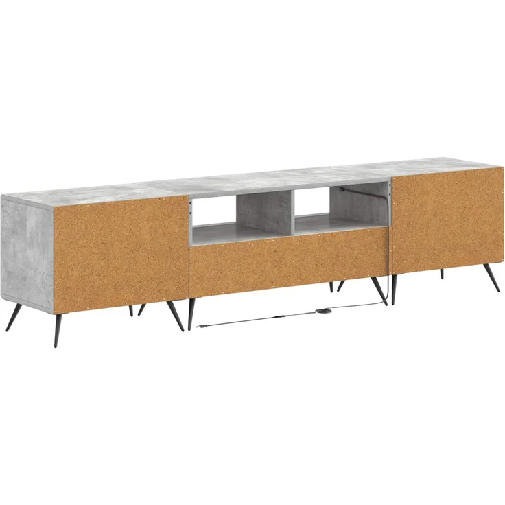 vidaXL LED-TV-Schrank BREDA 3 stk. Betongrau Holzwerkstoff 3416923 – Bild 6