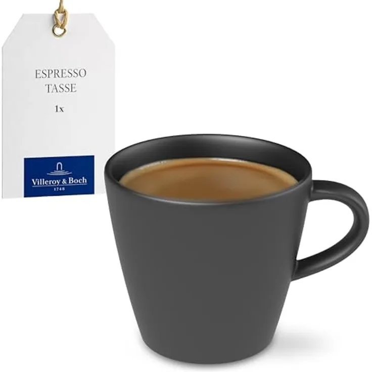 Villeroy & Boch Manufacture Rock Espressotasse schwarz 60 ml