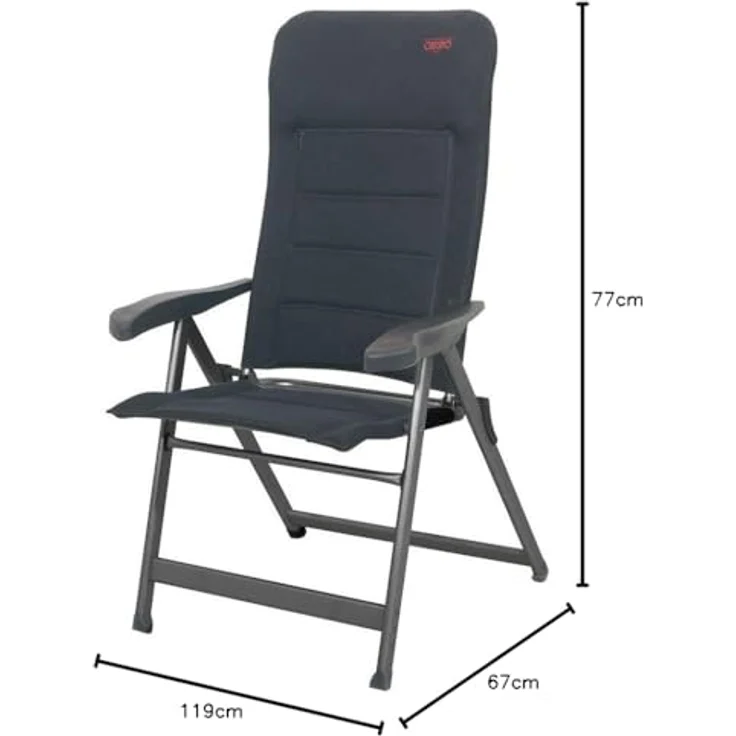 Crespo Air Deluxe Campingstuhl Ohne Kopfpolster – Bild 4