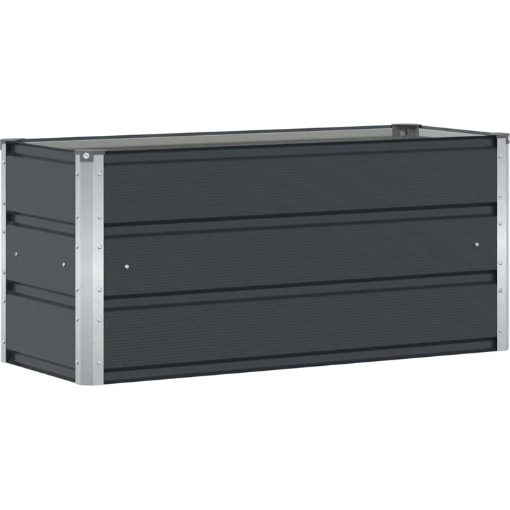 vidaXL Pflanzkübel Anthrazit 100 x 40 x 45 cm Stahl 42018184 – Bild 1