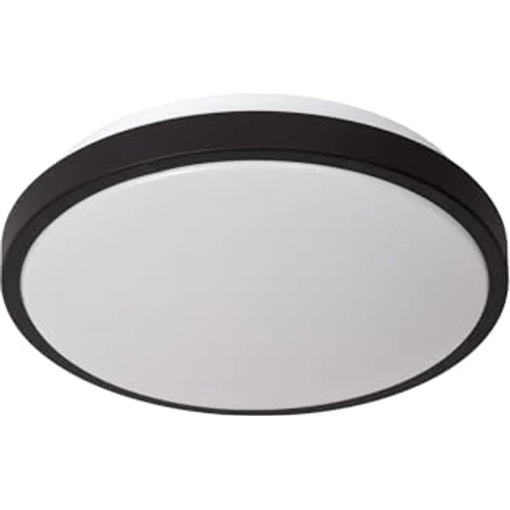 LUCIDE DASHER Deckenleuchte Badezimmer, Ø 29,3 cm, LED 12W 2700K, IP44, Bewegungssensor, Schwarz – Bild 2