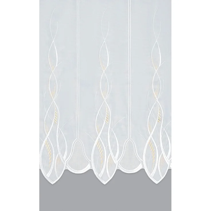 Scheibengardine Plauener Spitze - Melanie #1W (Bx H) 162cm * 120cm pastellorange/Orange – Bild 3