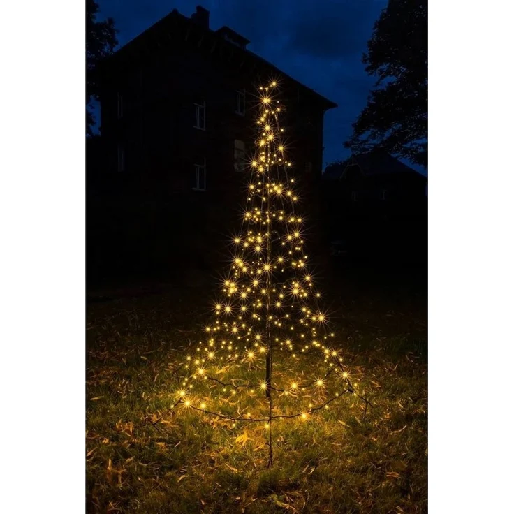 Star-Max LED Baum LED Tannenbaum GALAXY 2x1,4m 300 warmweiße LEDs außen FHS 35271 – Bild 1
