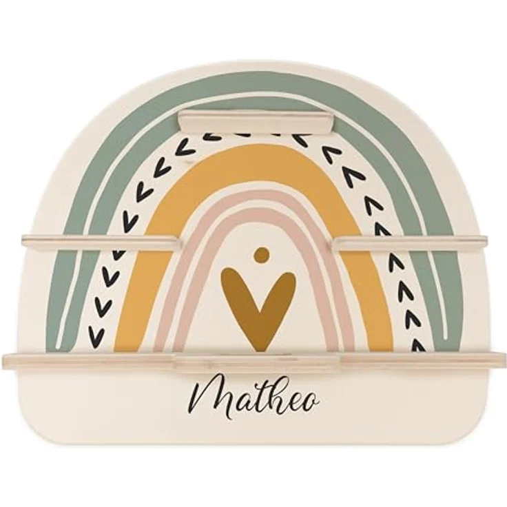 Kidsmood - Tonie Regal personalisiert mit Namen – Wandregal für Toniebox 2 & Figuren | Abgerundete Ecken & Kanten Inkl. Metallplättchen für Tonie Hörfiguren | Kinderzimmer Regal für Mädchen & Jungen – Bild 8