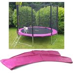 366cm Trampolin Sprungfedern Schutz Abdeckung Pink