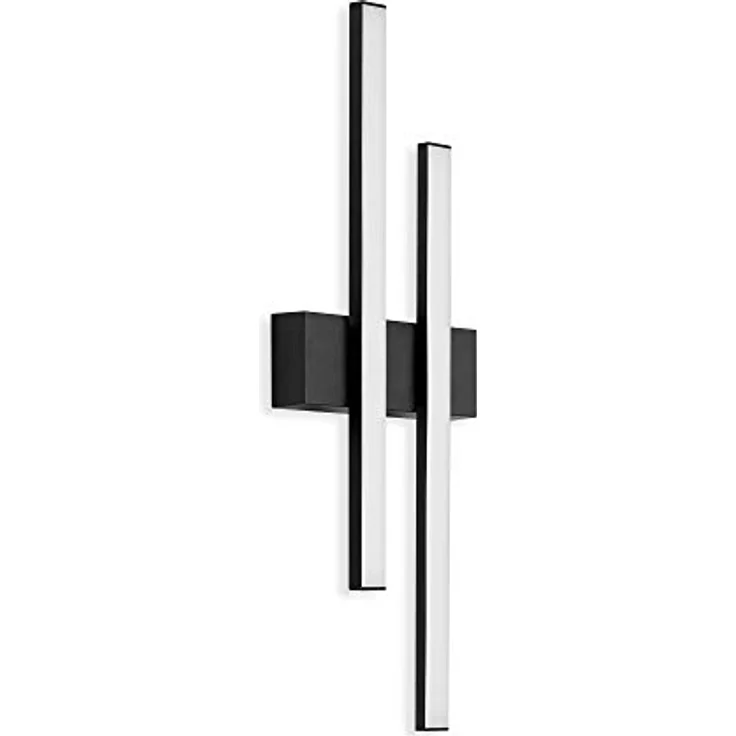 TELEFUNKEN LED Außenwandleuchte 2-flammig, 8 Watt, 960 Lumen, 4.000 Kelvin, IP44, Schwarz, 470x155x42mm – Bild 1