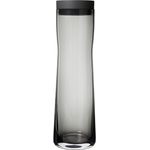 Blomus SPLASH Wasserkaraffe, Karaffe, Krug, Edelstahl poliert, Glas klar, Silikon, schwarz, 1 L, 63807