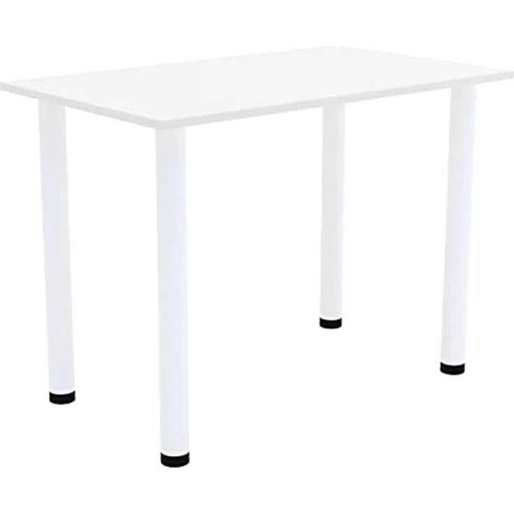 AKKE Esstisch, Esszimmertisch mit weißen Beinen Küchentisch Bürotisch 2mm PVC – Bild 1
