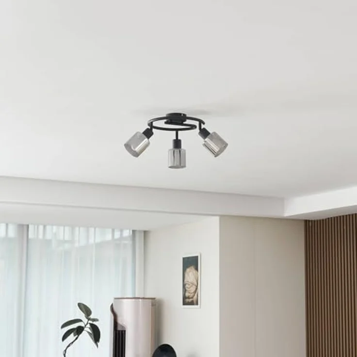 Lindby Deckenstrahler Netty, Glas Alu IP20, 3 x 10 W LED – Bild 4