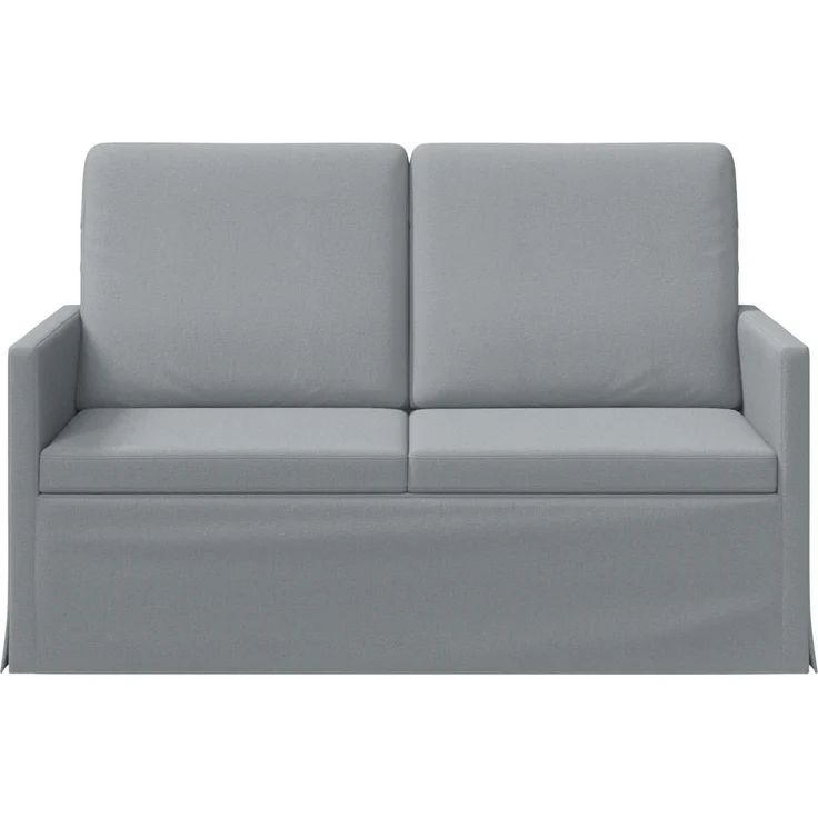 vidaXL 2-Sitzer Sofa Hellgrau 130 x 81 x 82 cm Stoff 42041040 – Bild 2
