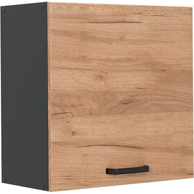 Hängeschrank R-Line Goldkraft Eiche/Anthrazit 60 cm mit 1 Tür Vicco – Bild 1