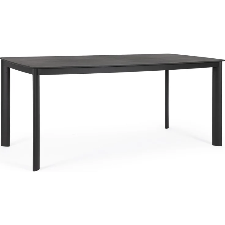 Gartenesstisch Arocal aus Aluminium und Stein, modern, anthrazit, 180x90 cm, für 4–6 Personen – Bild 1