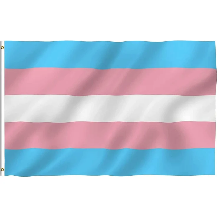 MOGADEE® Transgender Flagge, LGBT Flag, 150x90 cm, Indoor/Outdoor, Pride Flagge mit Messingösen