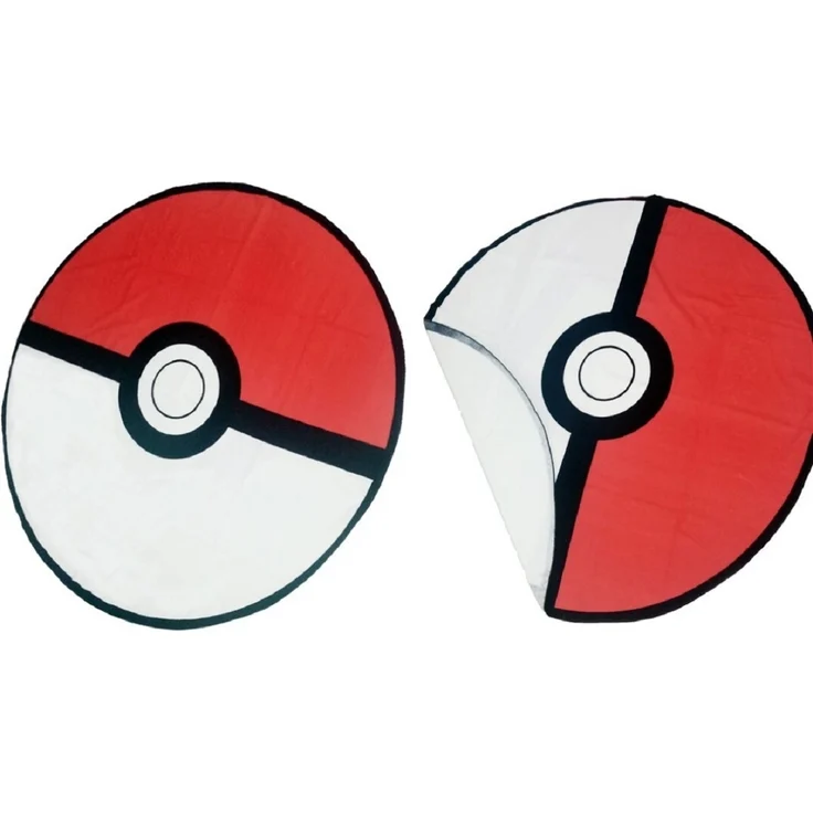 Pokemon Liegetuch – Rundes Strandtuch 130 cm Durchmesser für Kinder
