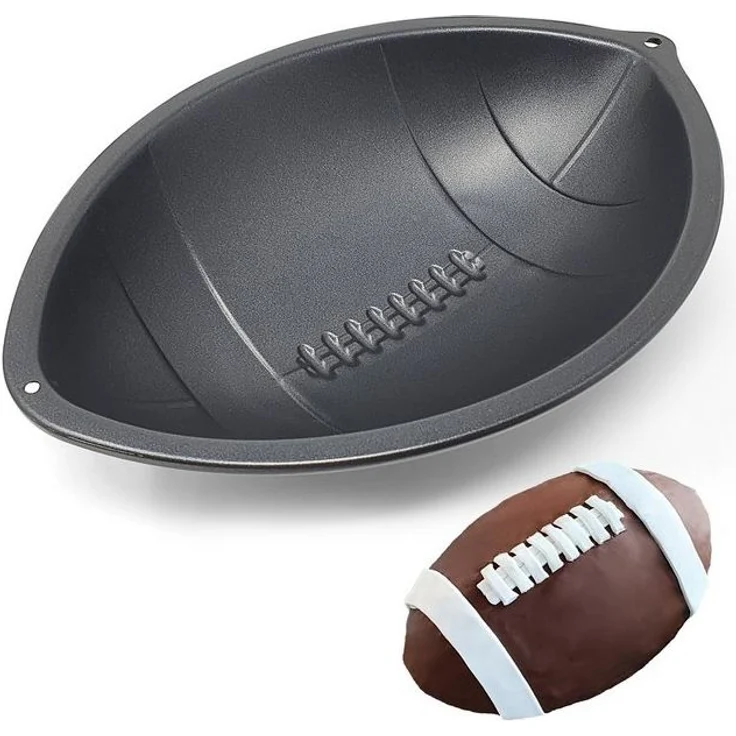 40YARDS Backform American Football Backform inkl. REZEPT aus Stahl, (1-tlg), mit Antihaftbeschichtung (maßstabsgetreu) – Bild 4