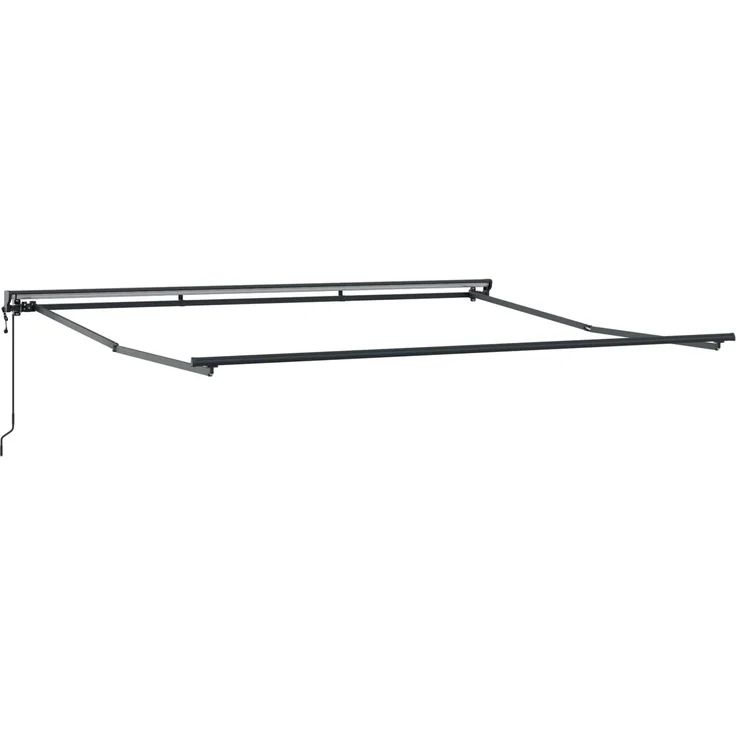 vidaXL Markisenrahmen Gelb und Weiß 350 x 250 cm 3330216 – Bild 5