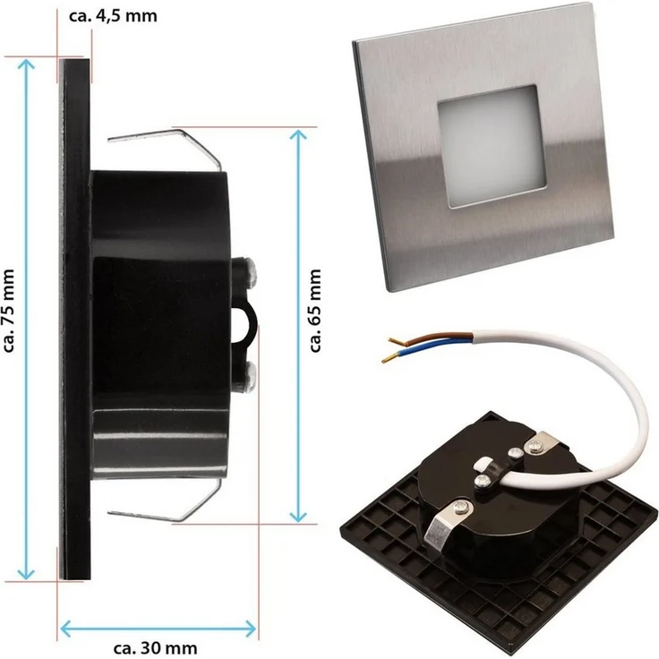 Maxkomfort LED Wandstrahler 6103, LED fest integriert, Warmweiß, 3000K, Treppenbeleuchtung – Bild 3
