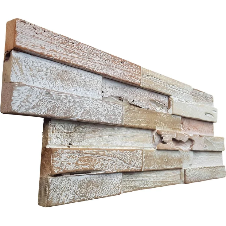 Holz Wandverkleidung White Washed Coral – Bild 4