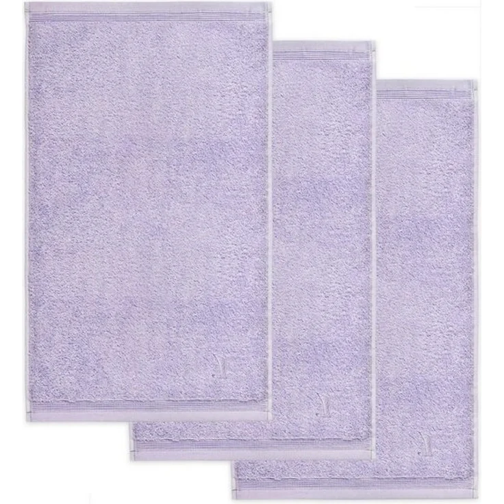 Möve Superwuschel Gästetuch 30x50 cm aus 100% Baumwolle, Lilac 3er Set – Bild 4