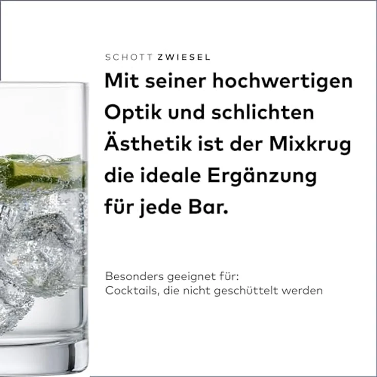 SCHOTT ZWIESEL Mixkrug Bar Special, edler Cocktail Mixer, spülmaschinenfestes Tritan-Kristallglas, Made in Germany (Art. Nr. 123645) – Bild 3