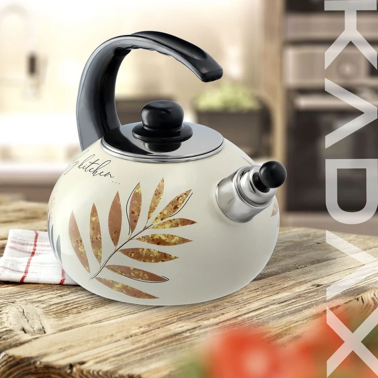 KADAX Emaillierter Wasserkocher 2,2 l, Induktion, Gas, Emaille – Bild 7