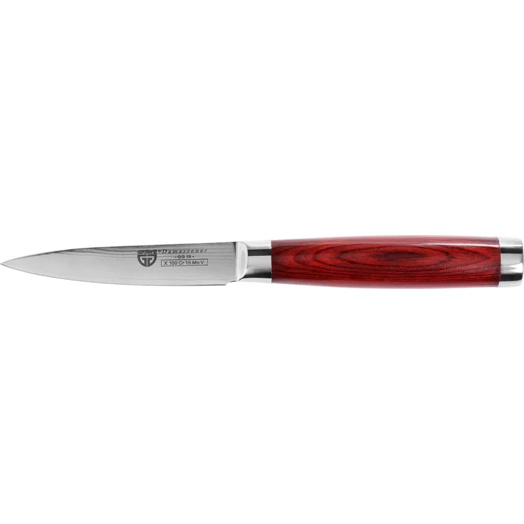 Damaszener Gemüsemesser Küchenmesser mit Hartholzgriff