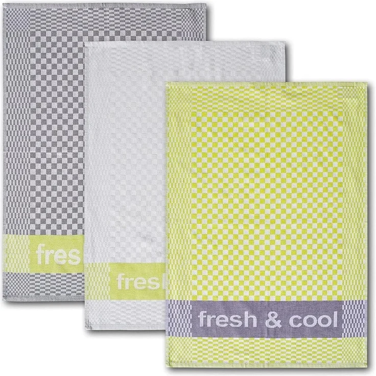 Dyckhoff Geschirrtuch Fresh & Cool, Maße je Tuch ca. 50x70 cm, (Set, 3-tlg), mit drei verschiedenen Motiven – Bild 1