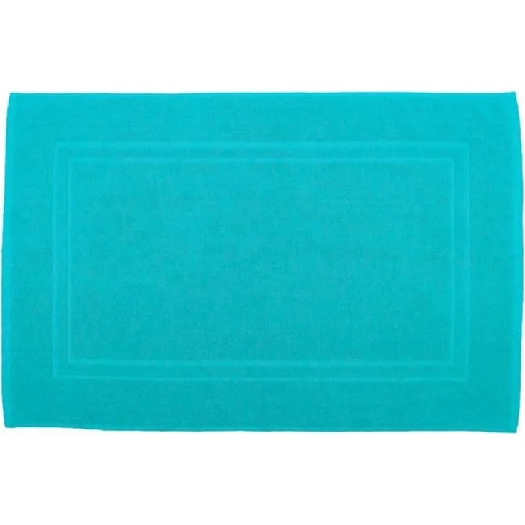 Julie Julsen Badematte 1-Badematte-Türkis-50 x 40 cm, Baumwolle, Doppelrahmen – Bild 2