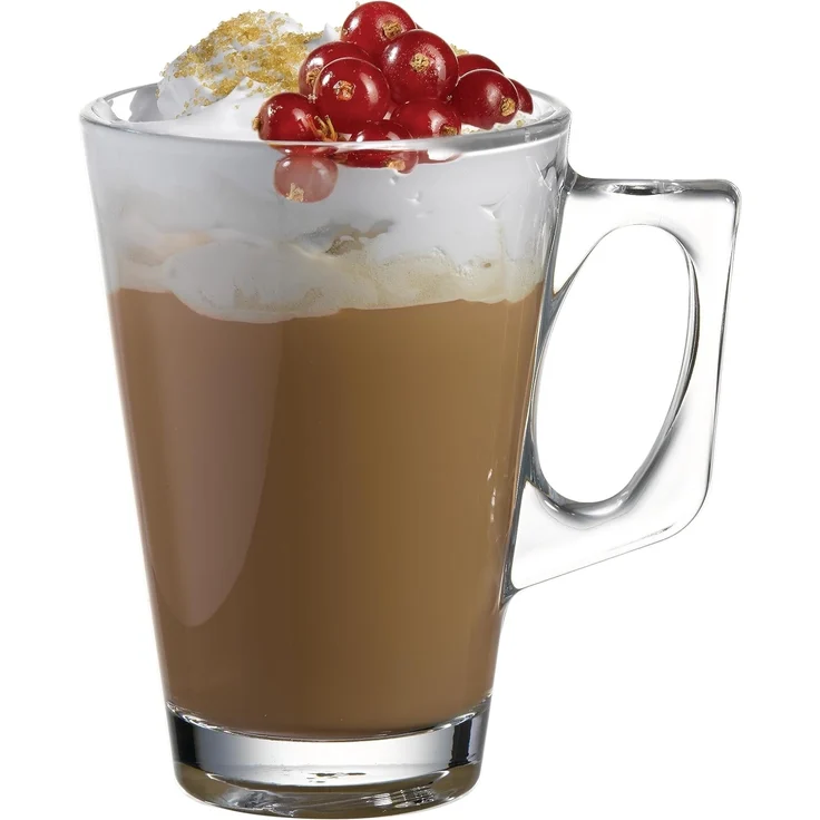 Pasabahce, 2-er Set Vela Style 55201 Tee oder Kaffee Glastasse mit Henkel, ca. 250 ml Fassungsvermögen – Bild 3