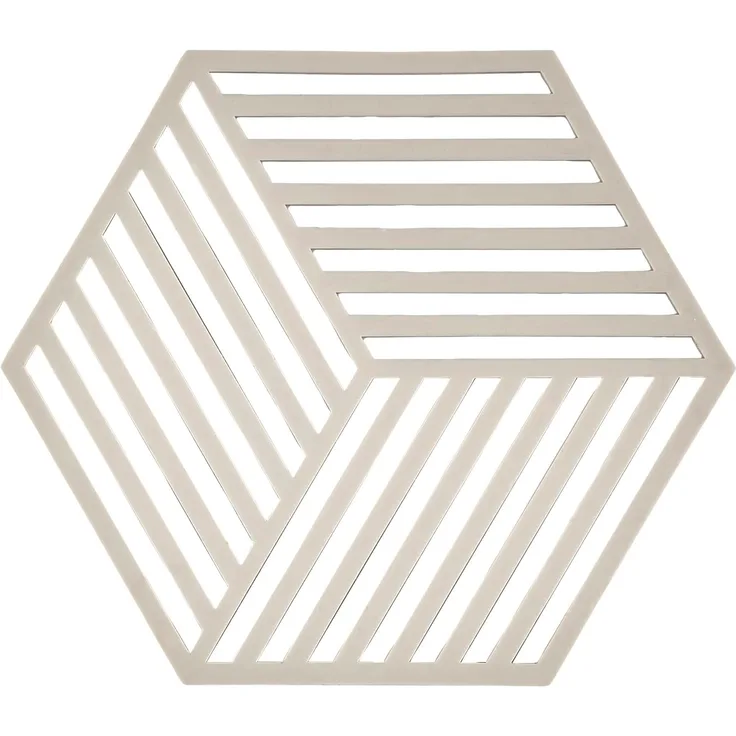 Zone Denmark Topf-Untersetzer Silikon Hexagon Warm Grey