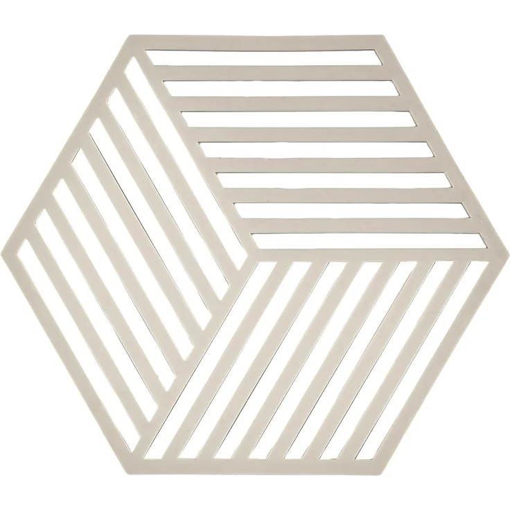 Zone Denmark Topf-Untersetzer Silikon Hexagon Warm Grey – Bild 1