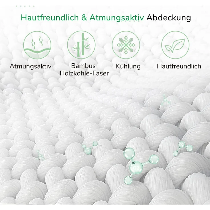 Novilla Matratze 160x190 cm H3 Gel Memory Foam Kaltschaummatratze 7 Zonen Schaumstoff Rollmatratze Bambusfasern Atmungsaktiv Oeko-Tex 18cm – Bild 8